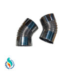 زانو 45 درجه دودکش استیل 8